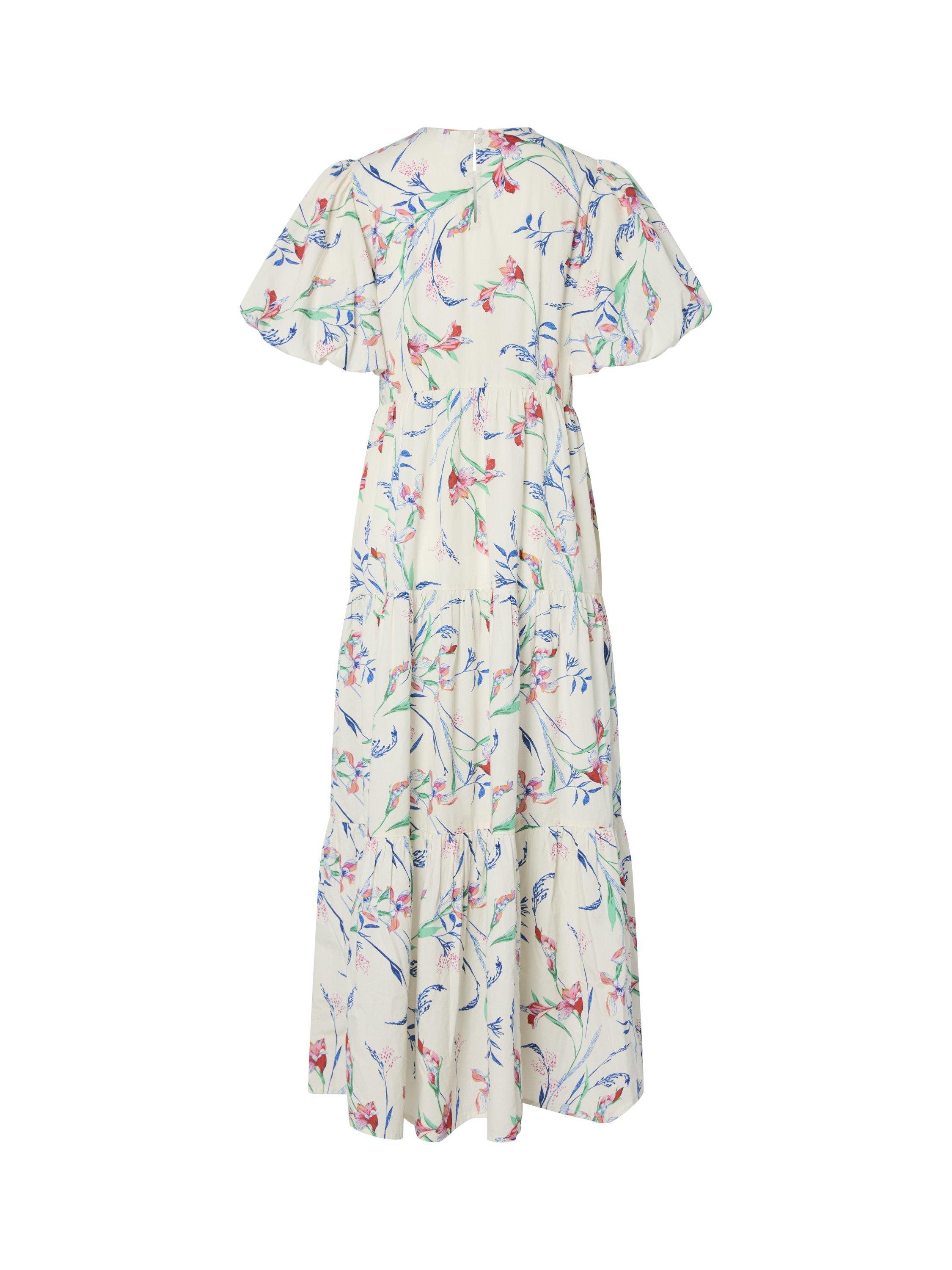 Product image 2 of 2, which shows YAS Neena Floral Maxi Dress, Birch, 6