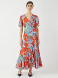 YAS Sirima Floral Wrap Dress, Multi