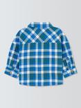 John Lewis Baby Check Shirt, Blue