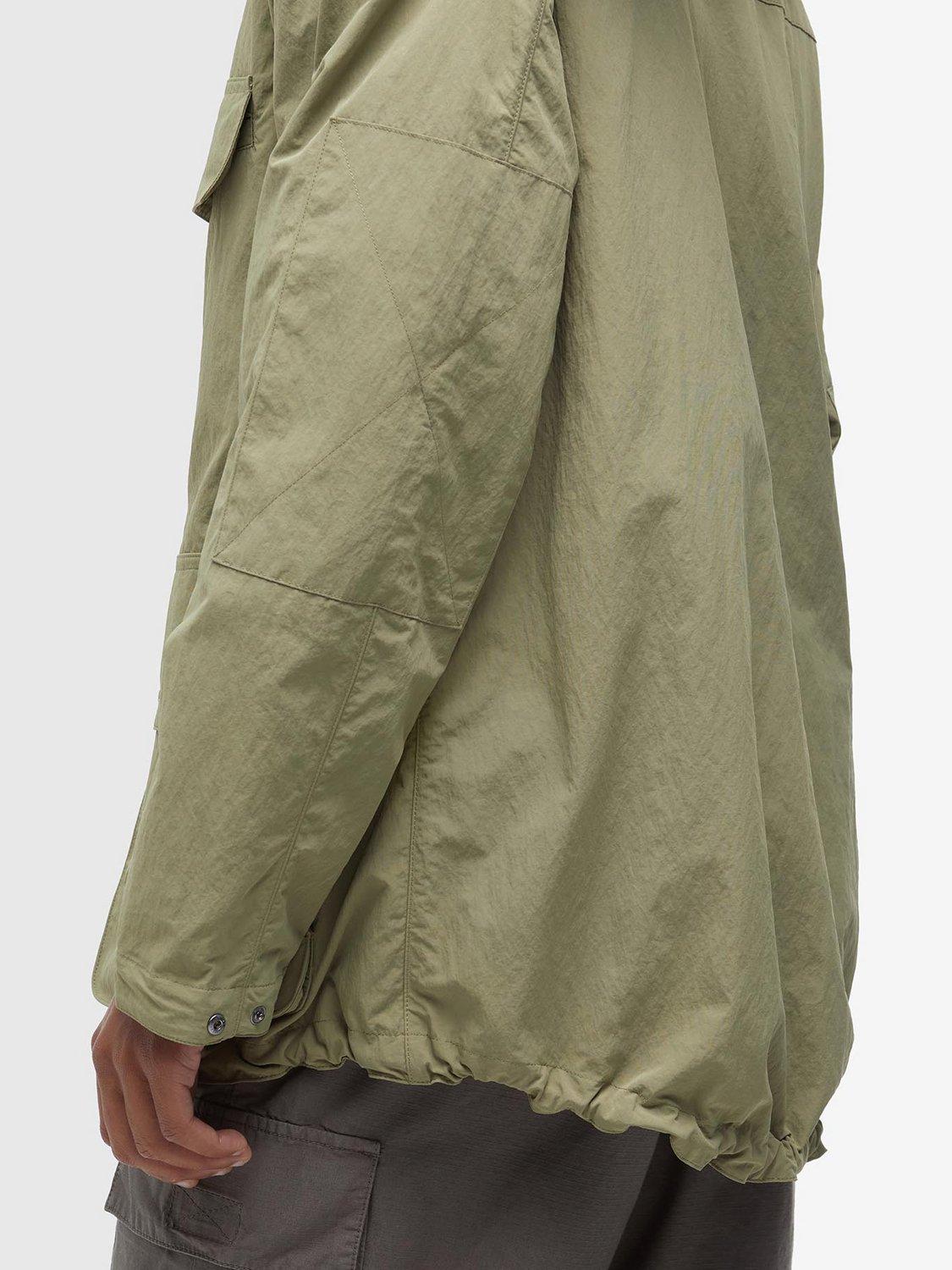 Product image 8 of 8, which shows Barbour Re-Engineered Durham Bedale Hybrid Jacket, Bleached Olive, L
