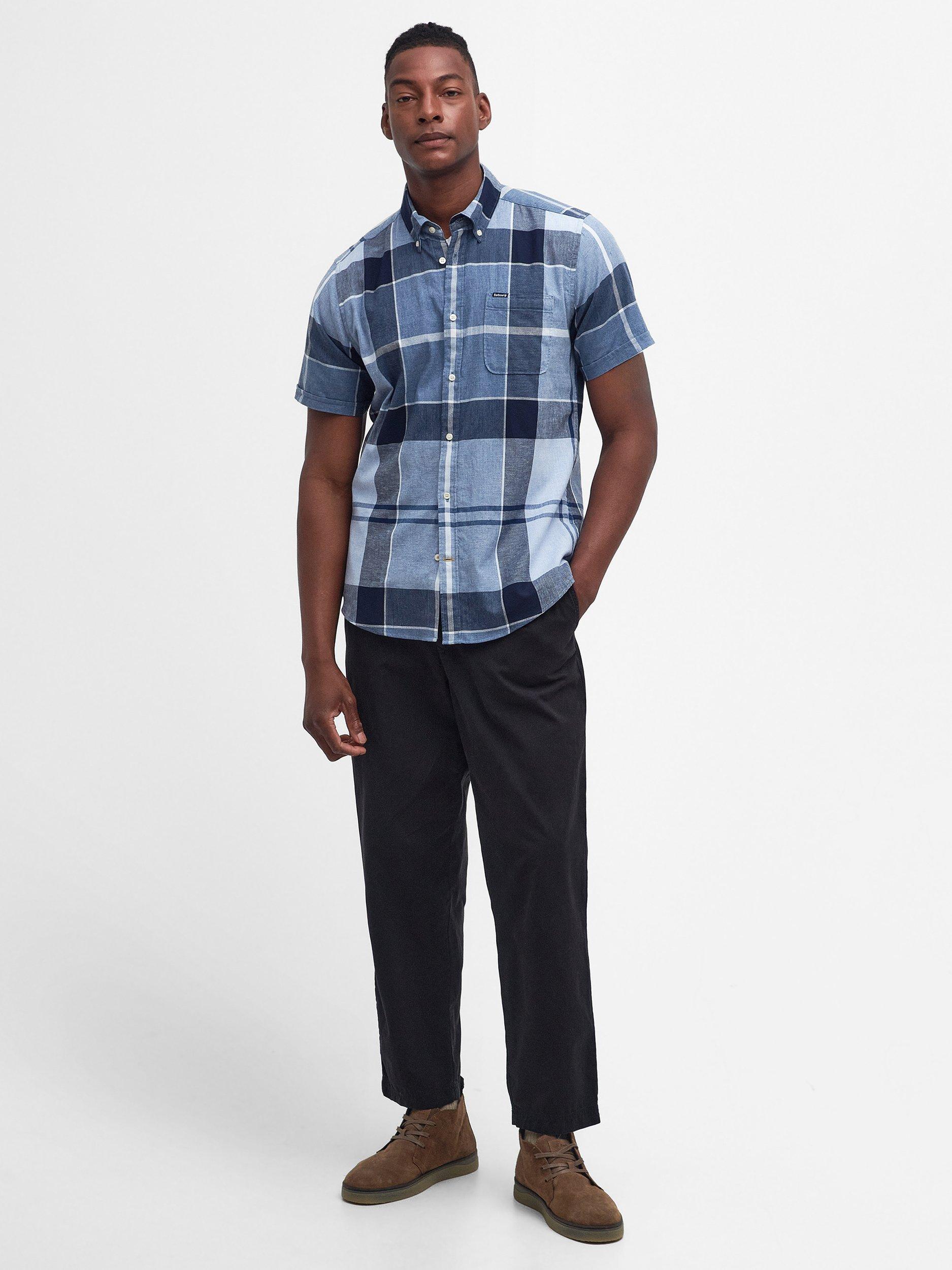 Product image 3 of 6, which shows Barbour Doughill Shirt, Berwick Blue Tartan, L
