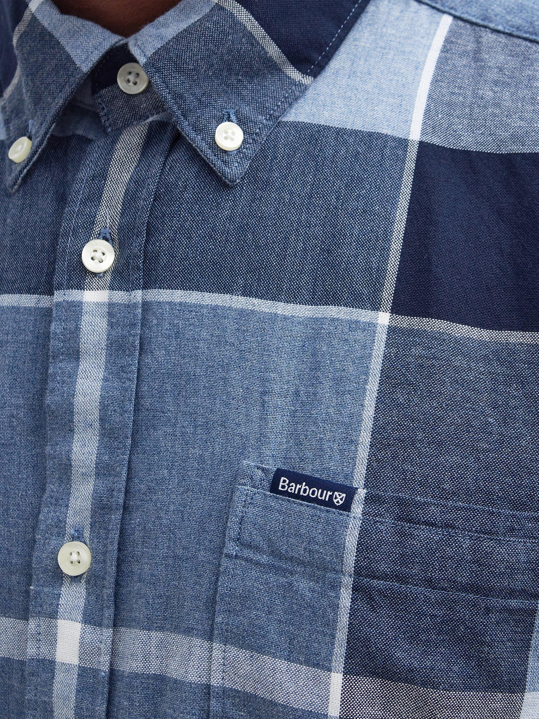 Product image 6 of 6, which shows Barbour Doughill Shirt, Berwick Blue Tartan, L