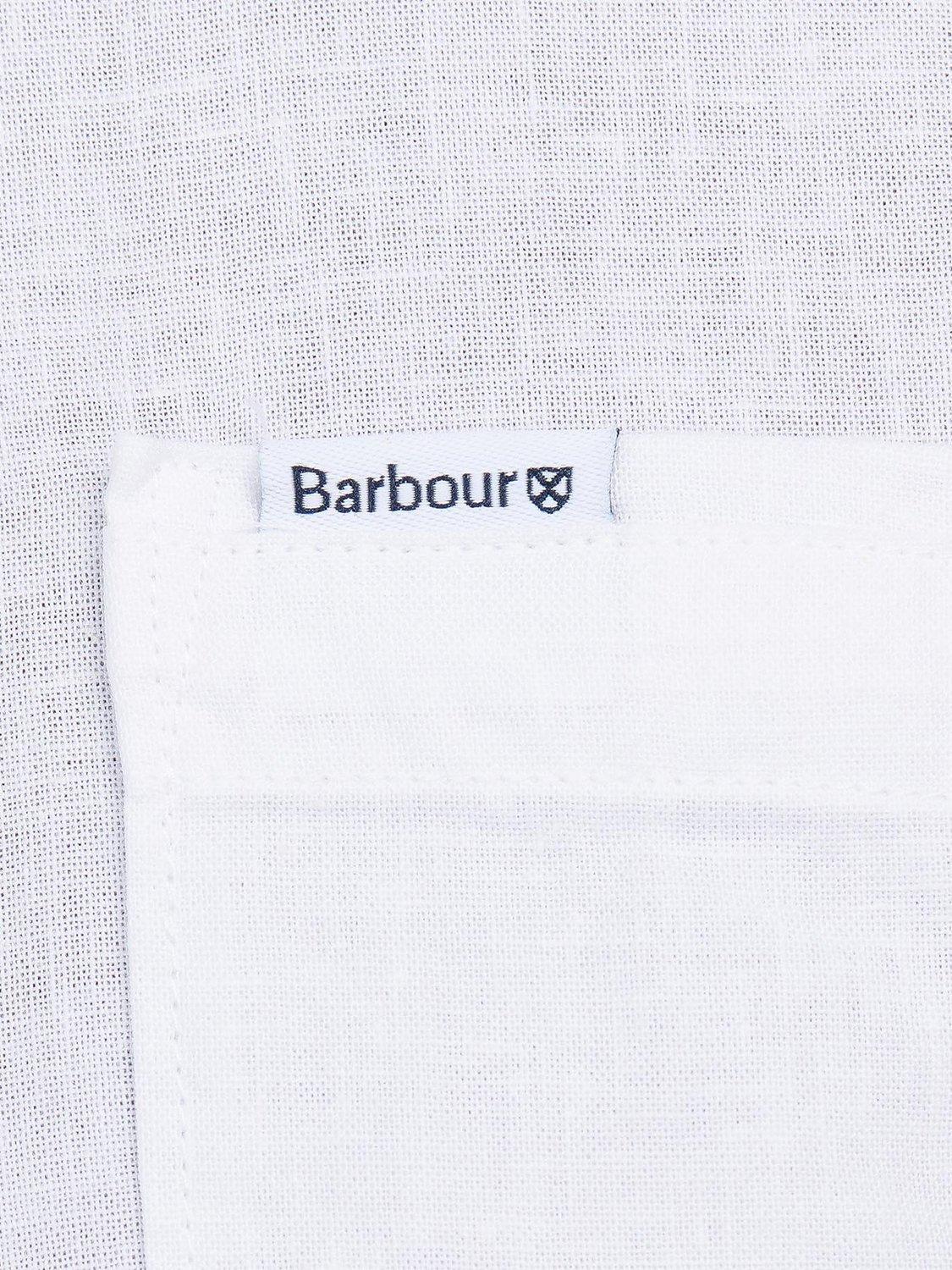 Product image 7 of 7, which shows Barbour Nelson Linen & Cotton Blend Tailored Fit Shirt, White, S