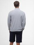 Barbour Pique Interlock Half-Zip Sweatshirt, Grey Marl