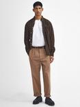 Barbour Washed Stretch Relaxed Fit Trousers, Stone