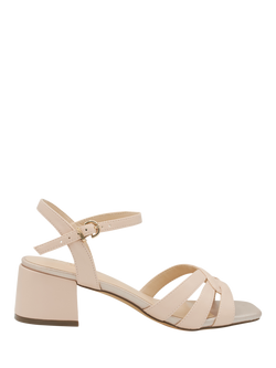 Paradox London Marcia Block Heel Sandals, Nude