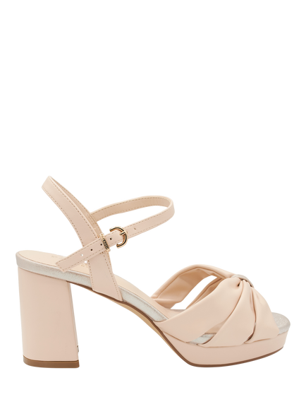 Paradox London Nerita Wide Fit Platform Sandals, Nude
