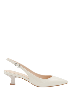 Paradox London Talia Pointed Slingback Courts, Ecru