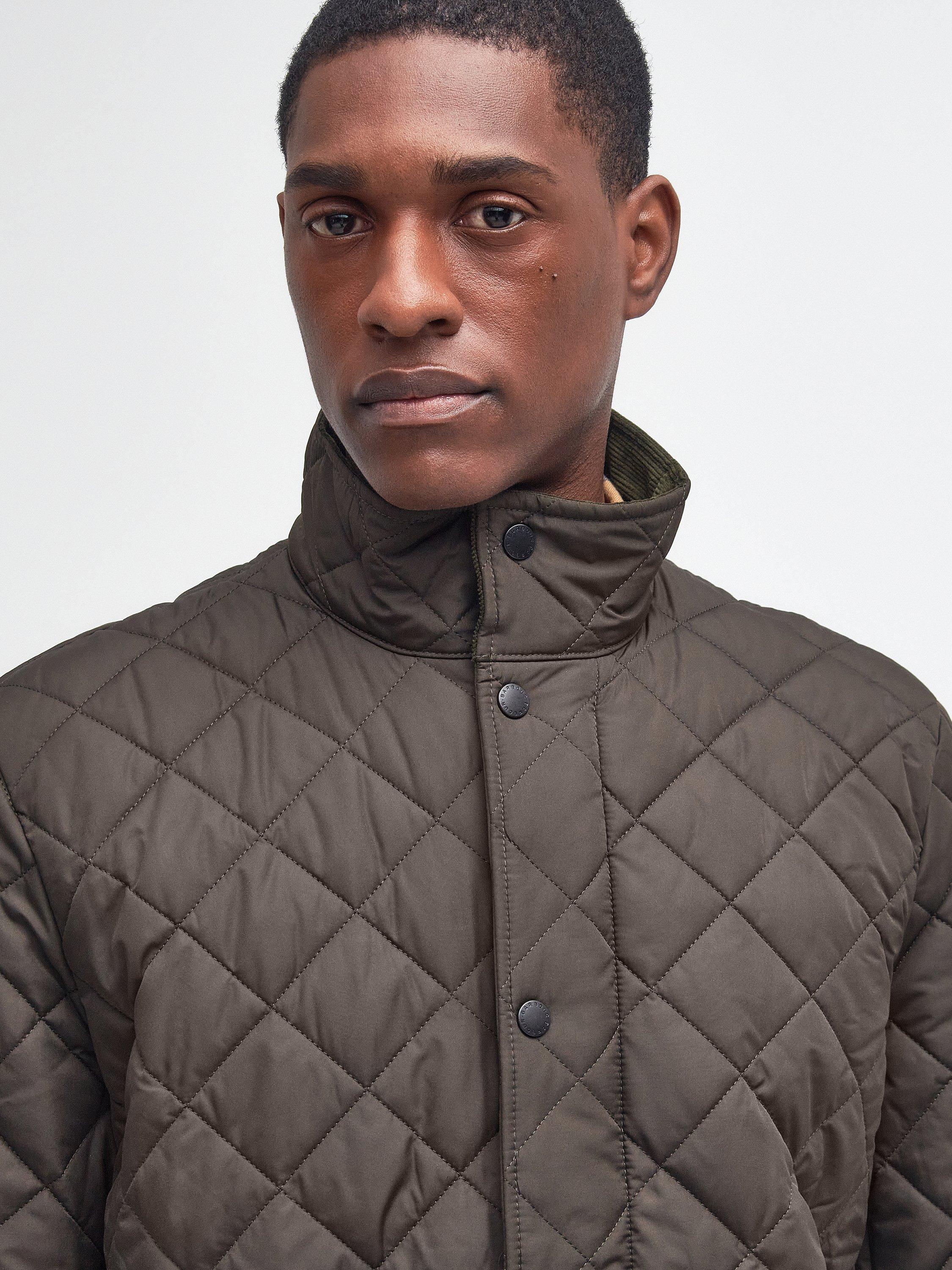 Product image 6 of 10, which shows Barbour Chelsea Sportsquilt Quilted Jacket, Olive, XXS