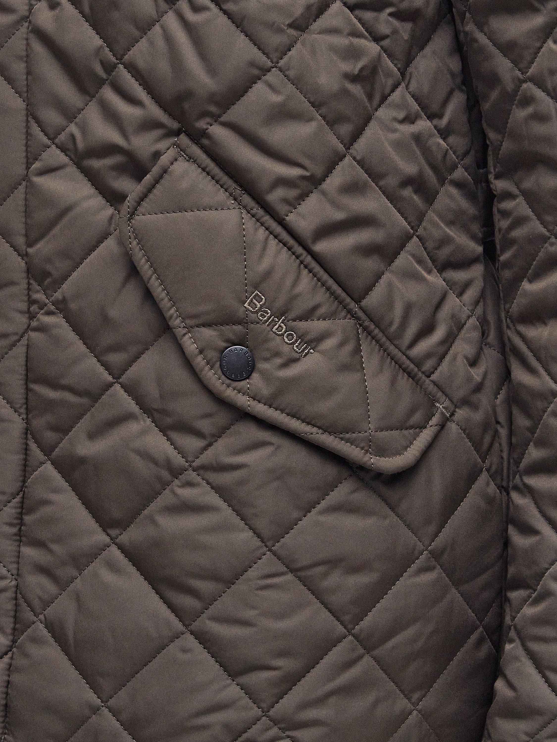 Product image 9 of 10, which shows Barbour Chelsea Sportsquilt Quilted Jacket, Olive, XXS