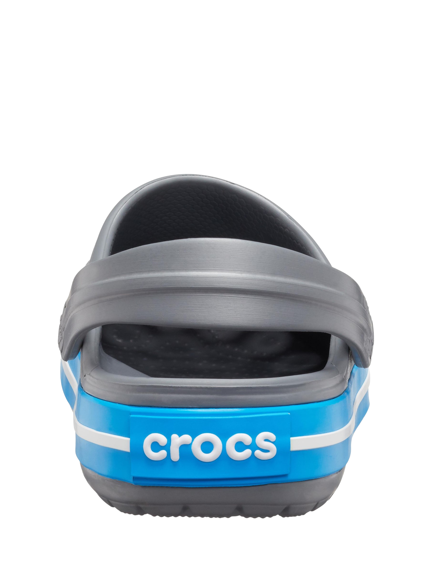 Product image 3 of 5, which shows Crocs Crocband Clogs, Charcoal/Ocean, 6