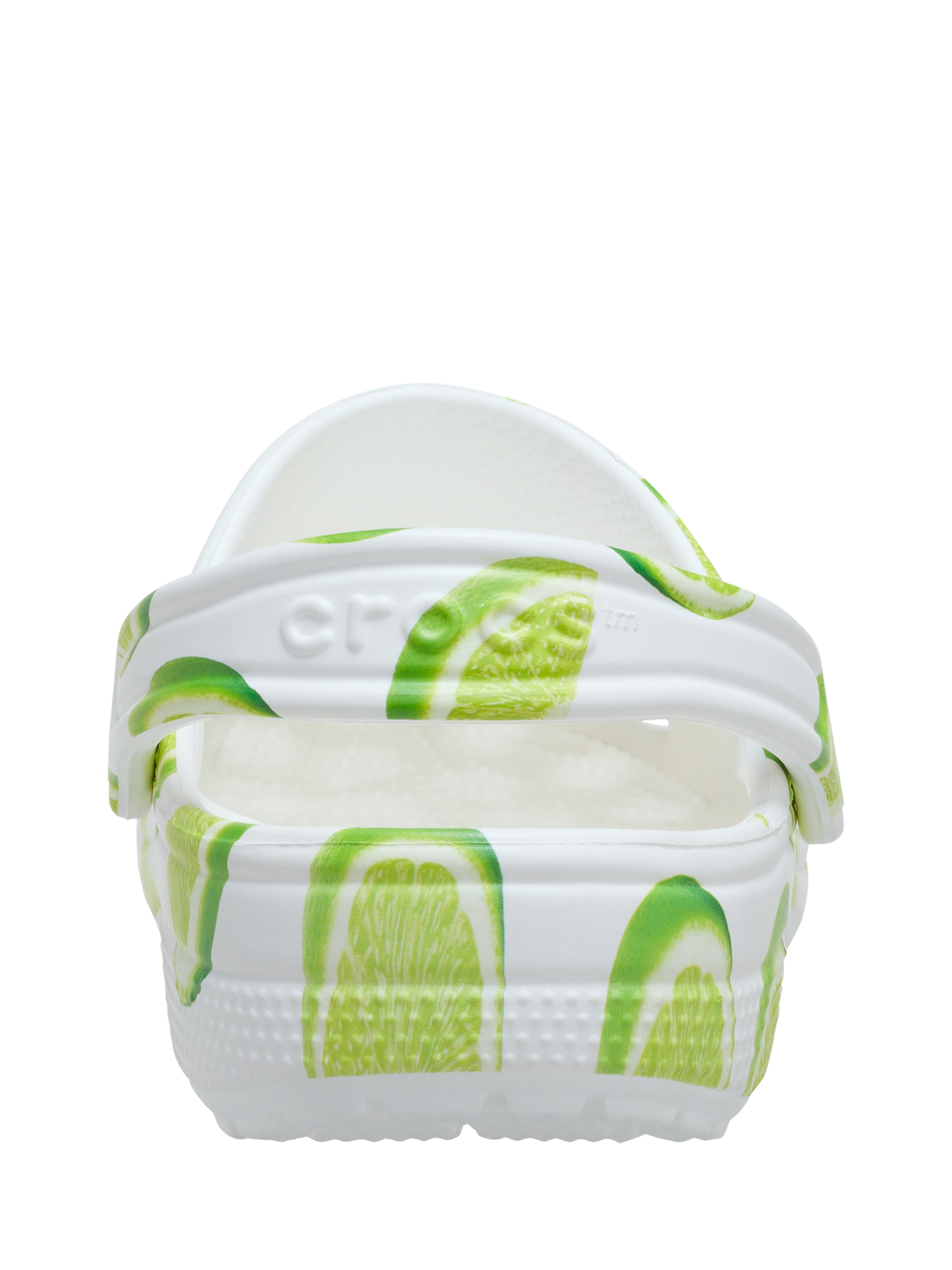 Product image 3 of 5, which shows Crocs Classic Graphic Clogs, White/Multi, 3