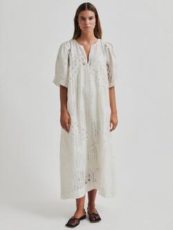 Second Female Nete Burnout Dress, Coconut Milk