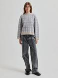 Second Female Lugano Check Wool Rich Jumper, Marina