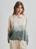 Second Female Aovra Ombre Top, Cream/Green