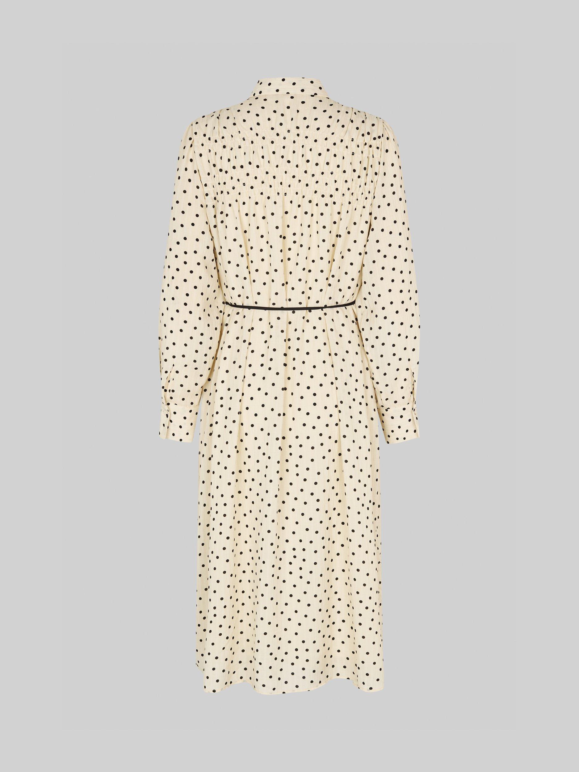 Product image 6 of 6, which shows Second Female Tuva Polka Dot Dress, Summer Sand, XS