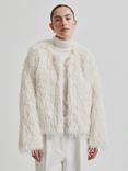 Second Female Amani Shaggy Jacket, White