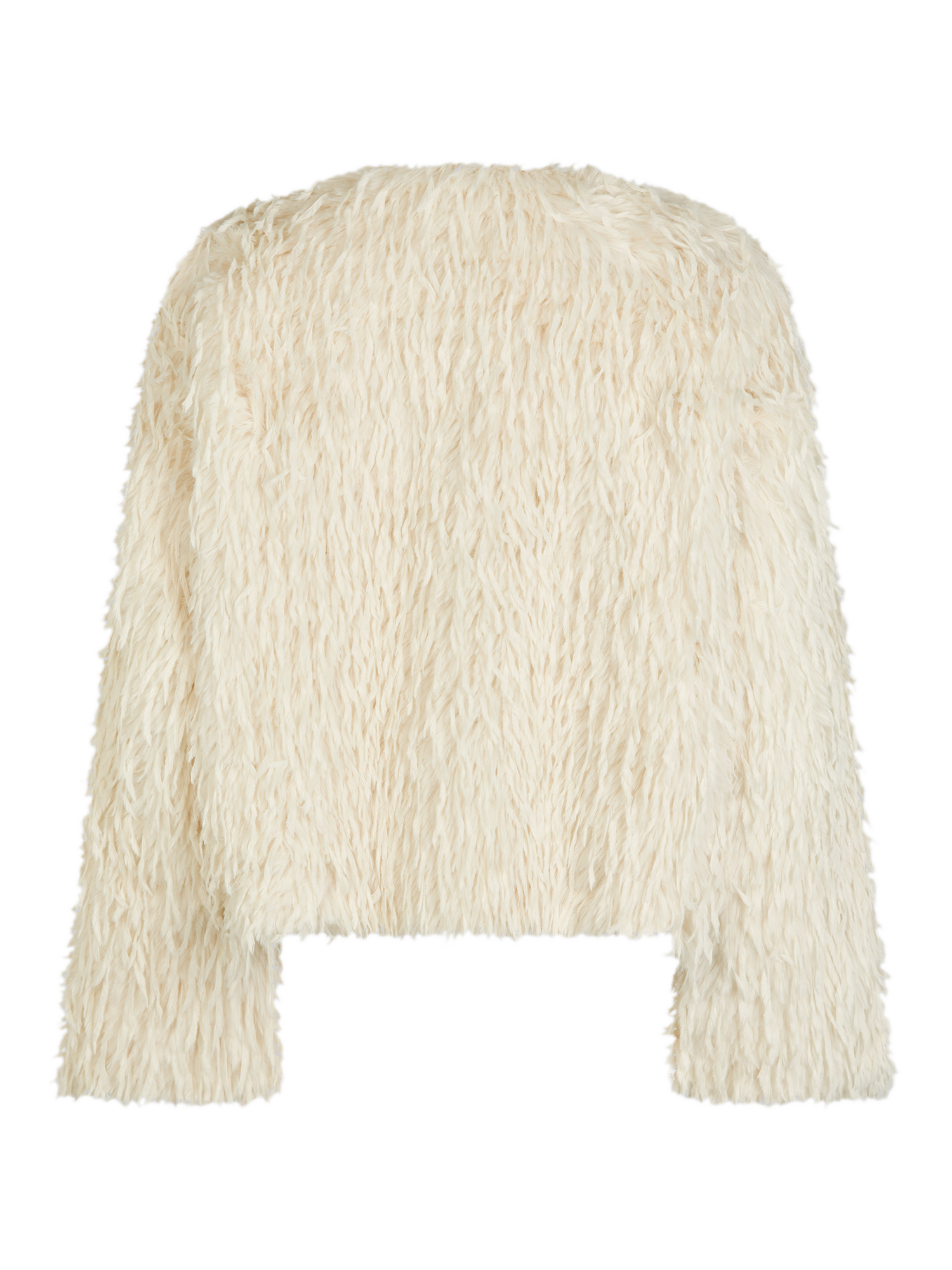 Product image 6 of 8, which shows Second Female Amani Shaggy Jacket, White, XS