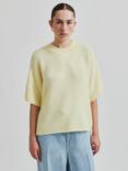 Second Female Wanda Elbow Sleeve Jumper, Yellow
