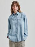 Second Female Irvin Denim Shirt, Light Blue