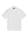 Oliver Sweeney Ravenshead Cotton Seersucker Short Sleeve Shirt, White