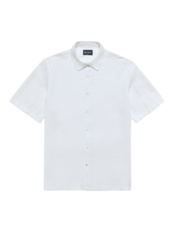 Oliver Sweeney Somerton Linen Short Sleeve Shirt, White
