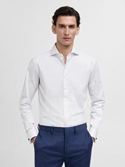 Mango Masnou Cotton Regular Fit Shirt, White, White