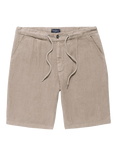 Oliver Sweeney Malvern Linen Drawstring Relaxed Fit Shorts, Mushroom