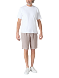 Oliver Sweeney Malvern Linen Drawstring Relaxed Fit Shorts, Mushroom