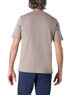 Oliver Sweeney Palmela Cotton Double Knit Jersey T-Shirt - view 2, Mushroom