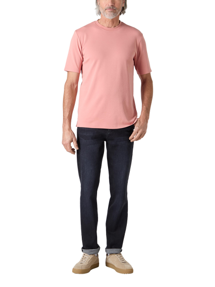 Oliver Sweeney Palmela Cotton Double Knit Jersey T-Shirt, Salmon
