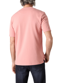 Oliver Sweeney Palmela Cotton Double Knit Jersey T-Shirt - view 2, Salmon
