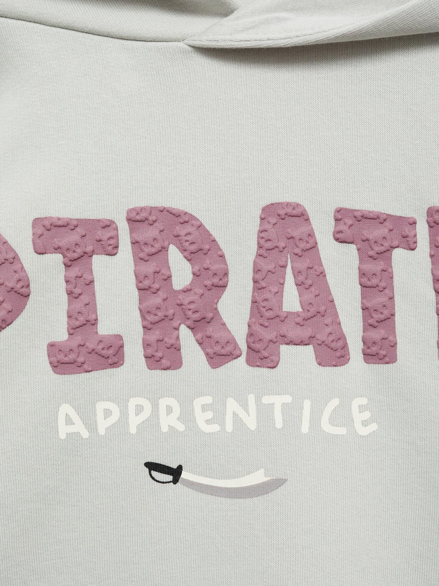 Product image 7 of 7, which shows Mango Kids' Pirate Apprentice Hoodie, Natural White, 2-3 years
