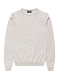 Oliver Sweeney Camber Merino Wool Crew Neck Jumper, Pebble