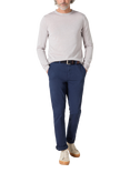 Oliver Sweeney Camber Merino Wool Crew Neck Jumper, Pebble