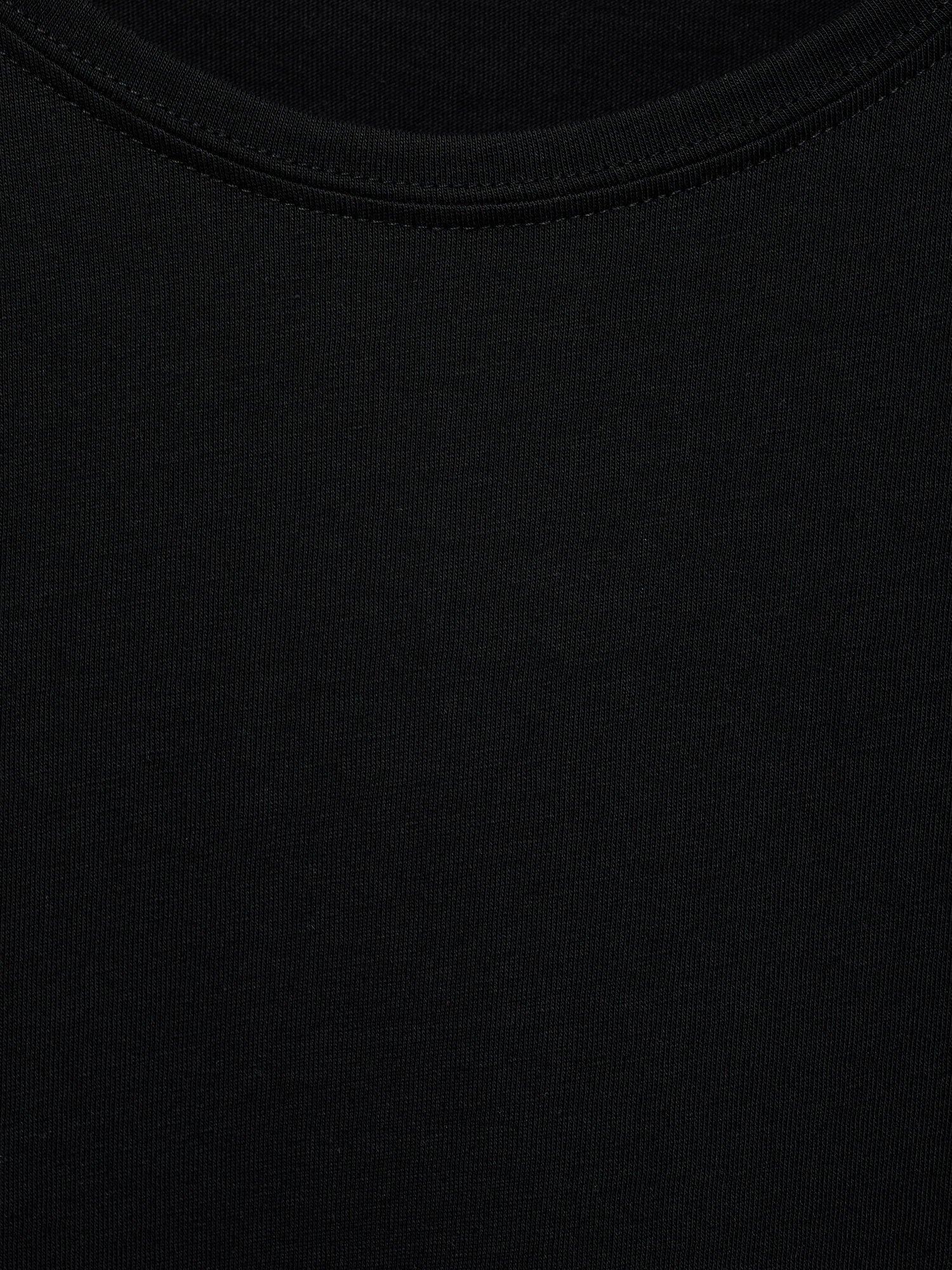 Product image 7 of 7, which shows Mango Chalaca Round Neck T-Shirt, Black, 4XL
