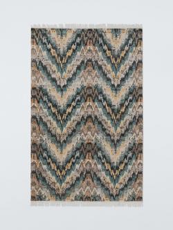 John Lewis Onda Hand Knotted Rug, Blue/Multi, Blue/Multi