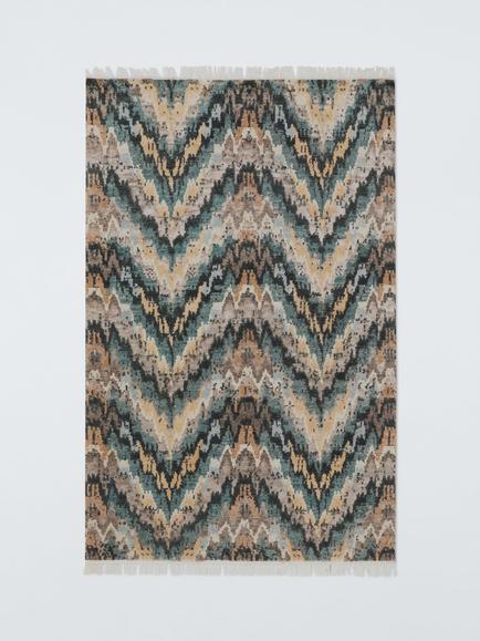 John Lewis Onda Hand Knotted Rug, Blue/Multi, Blue/Multi