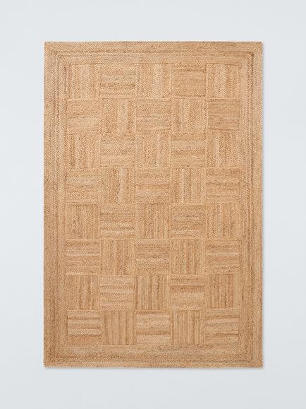 John Lewis Parquet Pure Jute Rug, Natural, Natural