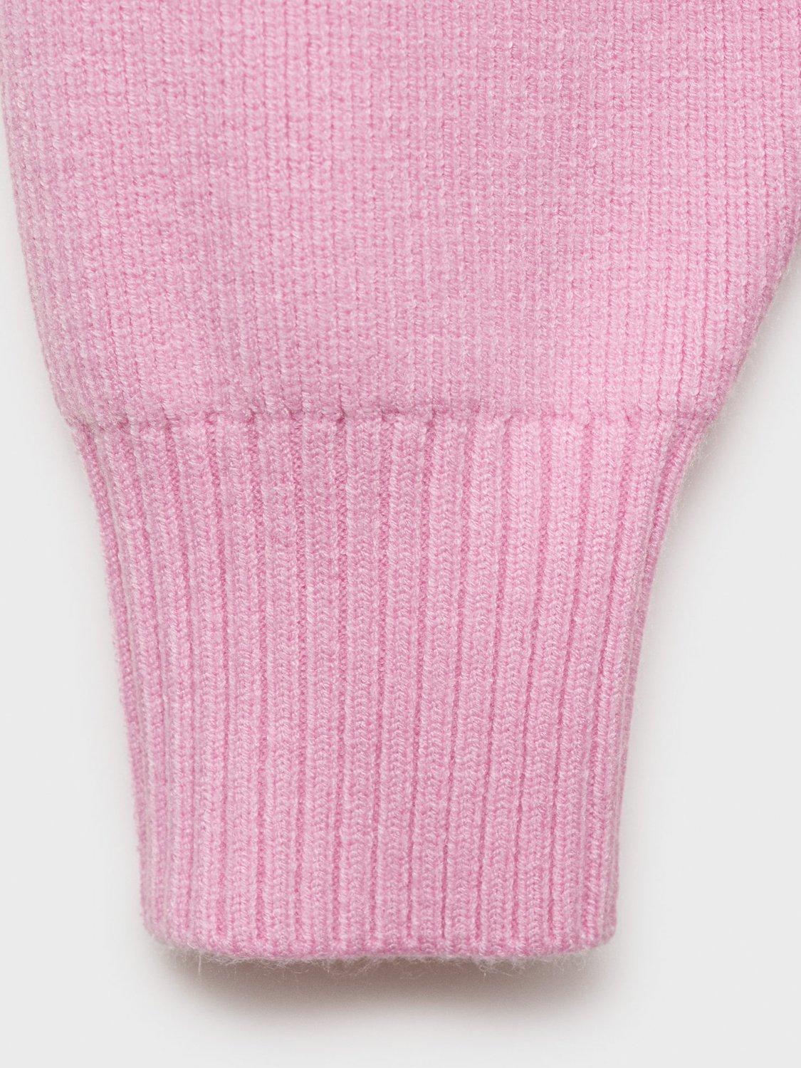 Product image 5 of 7, which shows Mango Tizon Contrast Zip Jumper, Pink, L