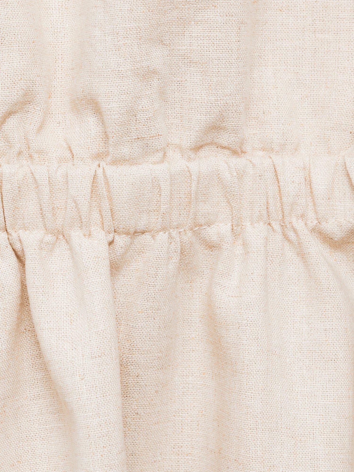 Product image 3 of 4, which shows Mango Kids' Ballet Linen Cotton Blend Dress, Beige, 7 years