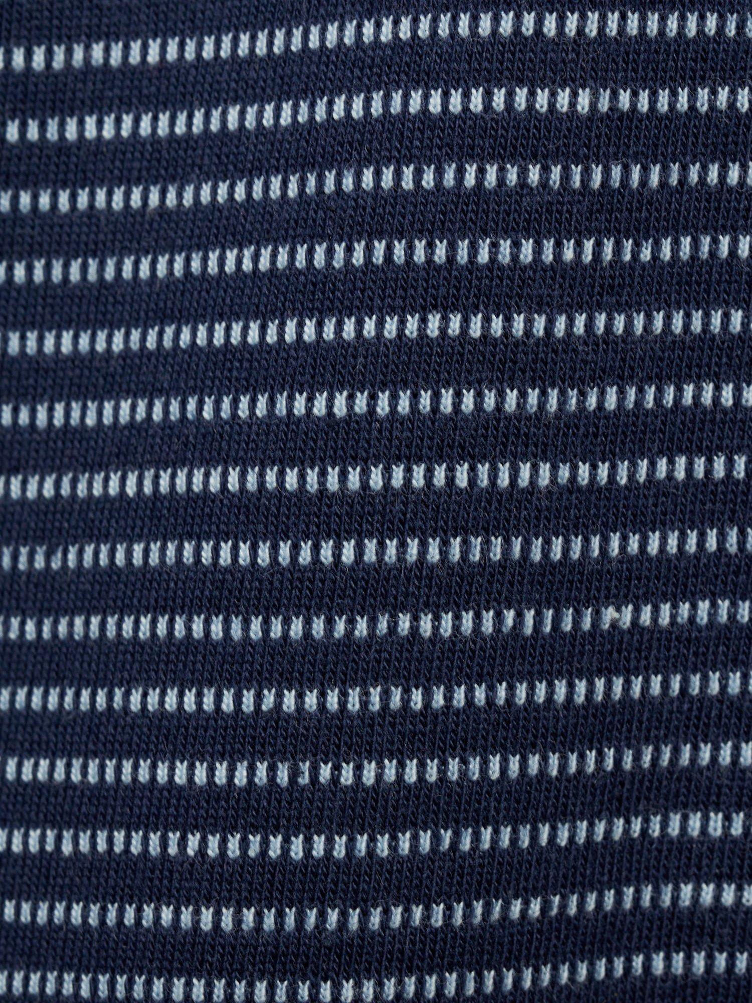 Product image 4 of 6, which shows Mango Kids' Sunday Stripe Polo Shirt, Navy, 11-12 years