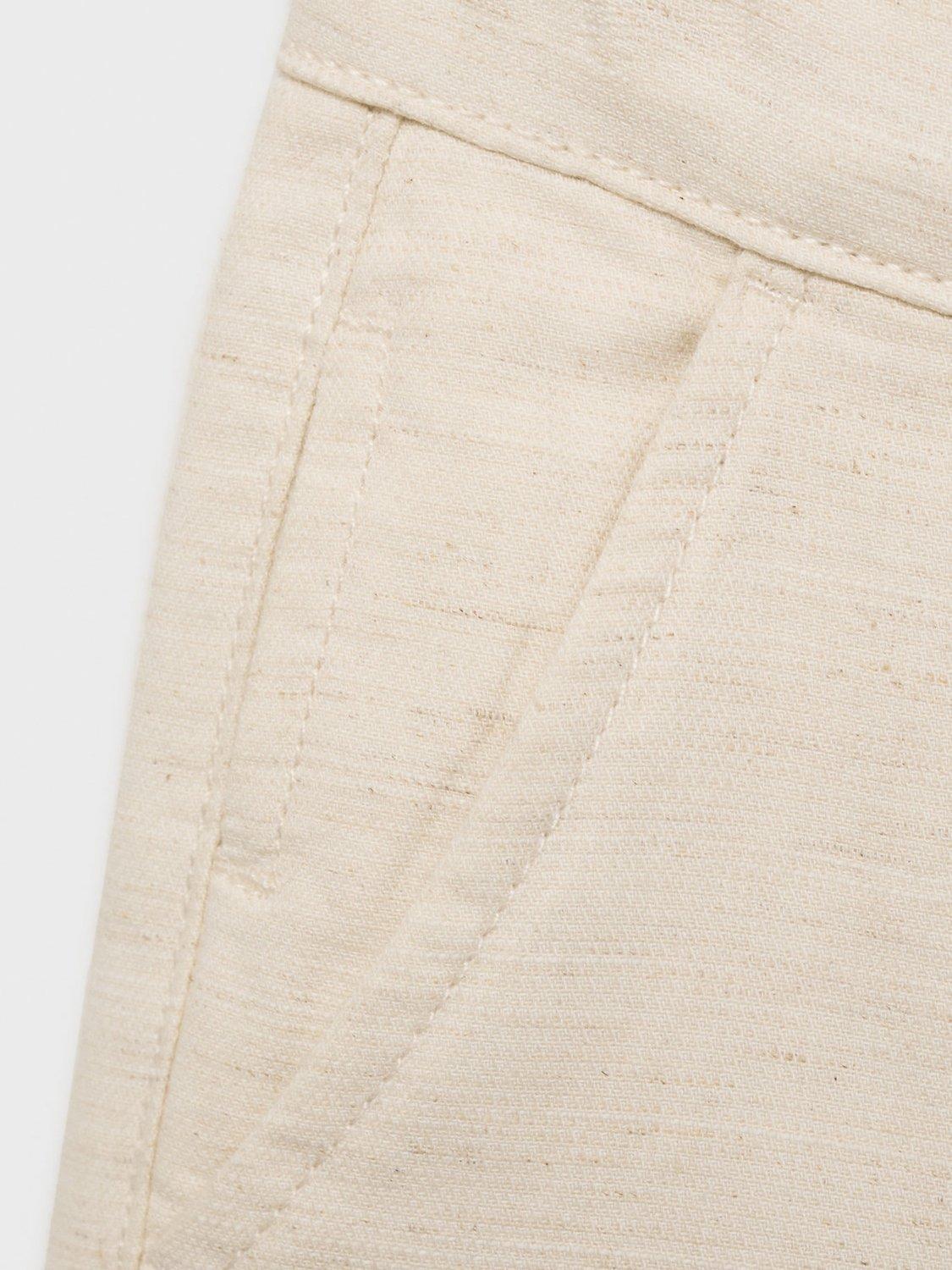 Product image 5 of 5, which shows Mango Kids' Calatea Cotton Chino Shorts, Light Pastel Brown, 7 years