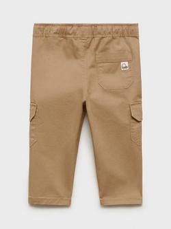 Mango Kids' Alberto Cargo Trousers, Medium Brown - view 2, Medium Brown