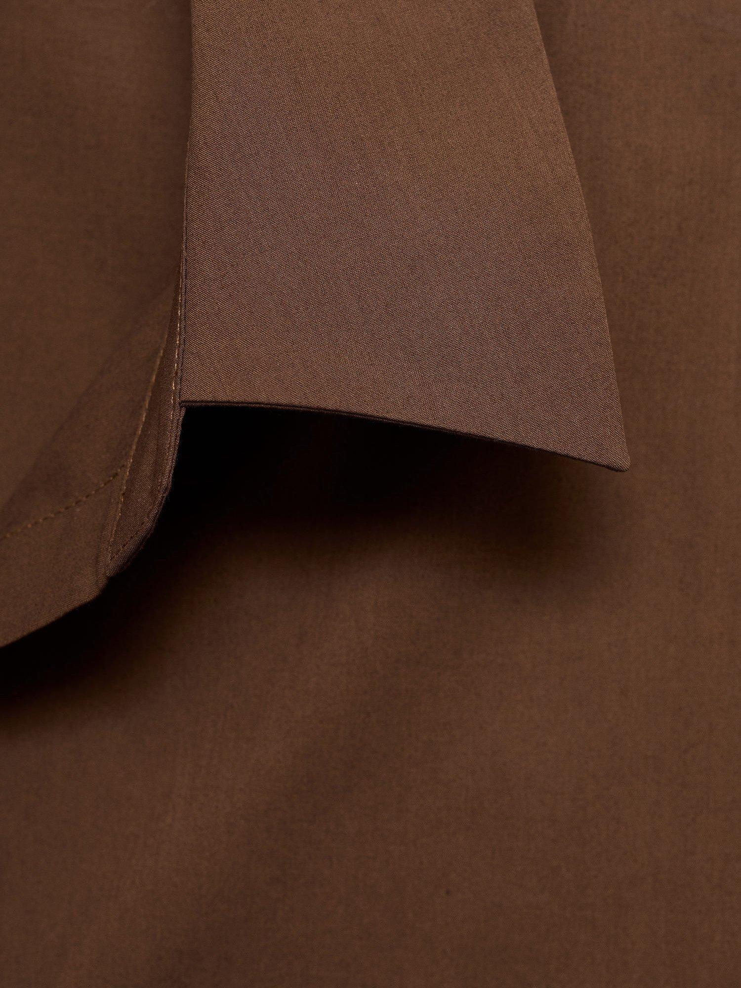 Product image 7 of 7, which shows Mango Fontana Cotton Regular Fit Shirt, Brown, 10