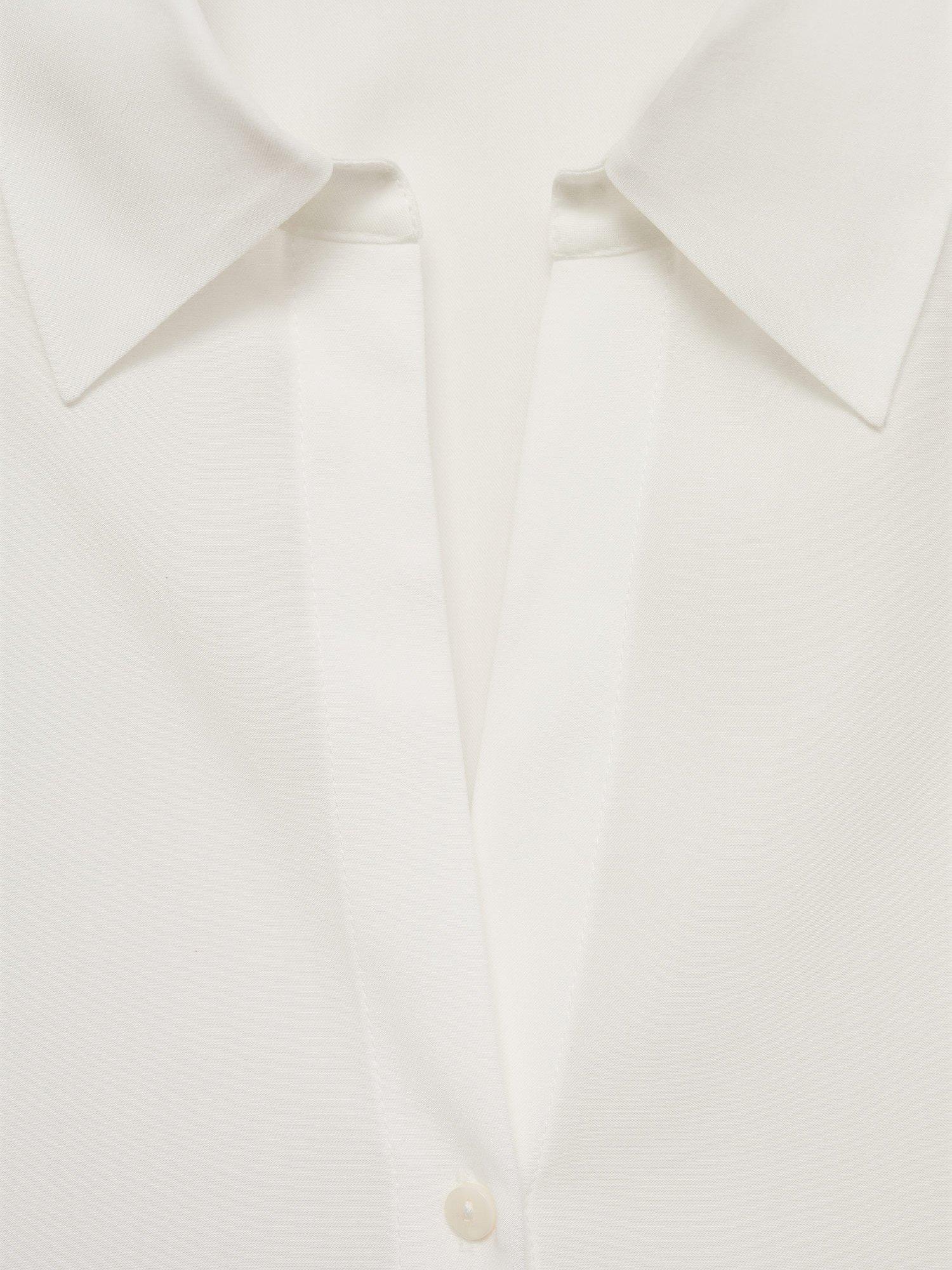Product image 8 of 8, which shows Mango Lima Shirt, Natural White, 10