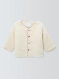 John Lewis Baby Borg Cardigan, Neutral