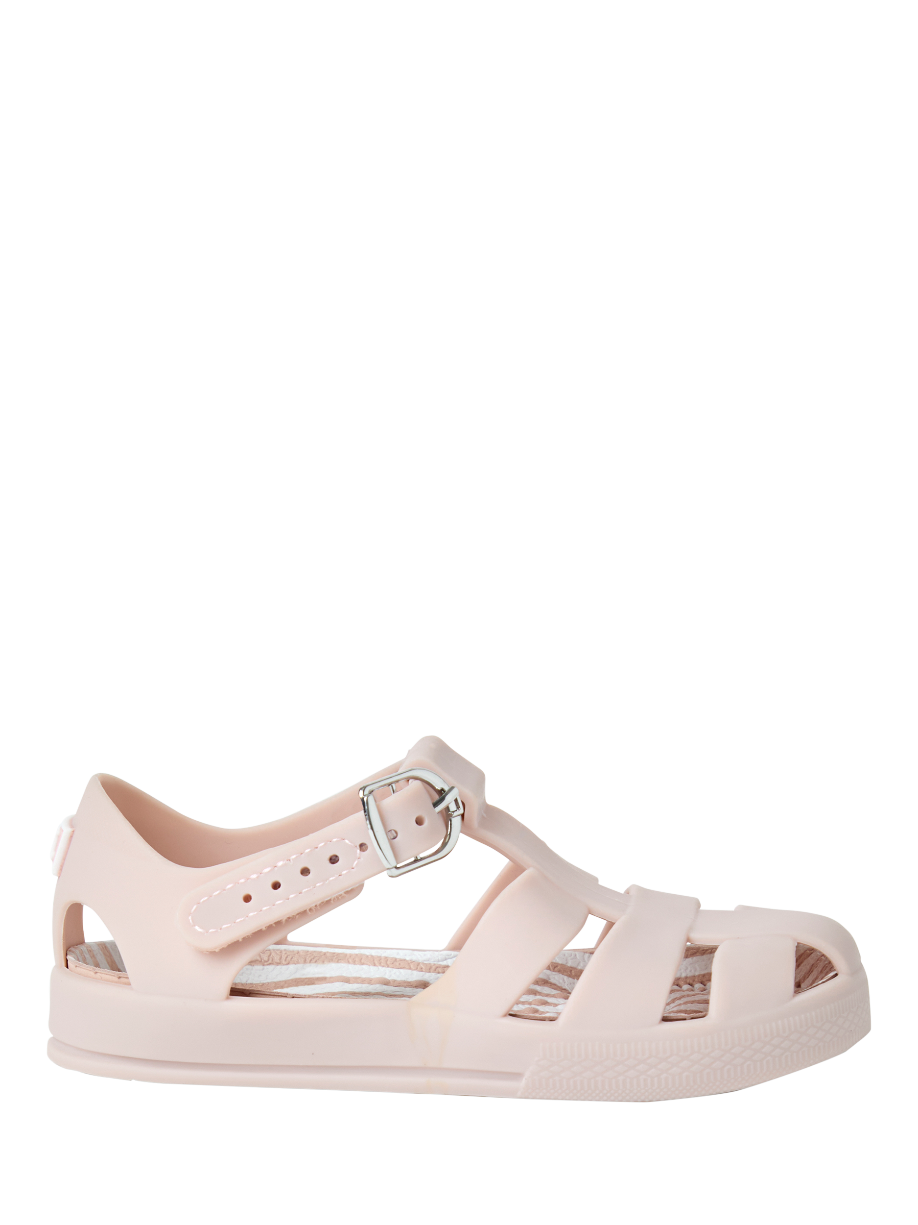 Product image 1 of 4, which shows JoJo Maman Bébé Kids' Jelly Sandals, Neutral, EU21