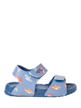 JoJo Maman Bébé Kids' Shark Pattern Sandals, Blue