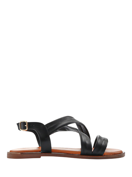 Jones Bootmaker Hali Leather Strappy Sandals, Black